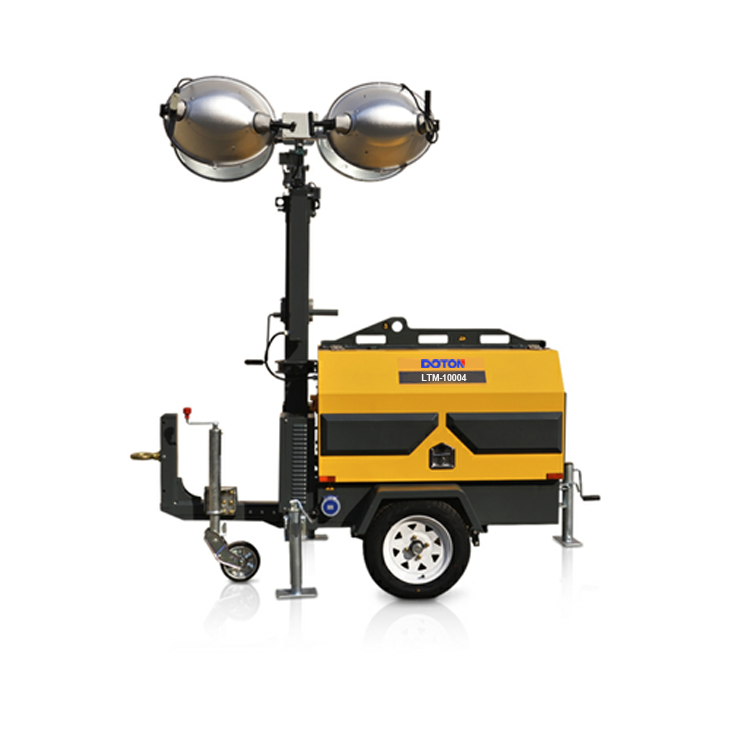 5.5M 4X1000W Manual Construction Trailer Light Plant Generator - Image 2