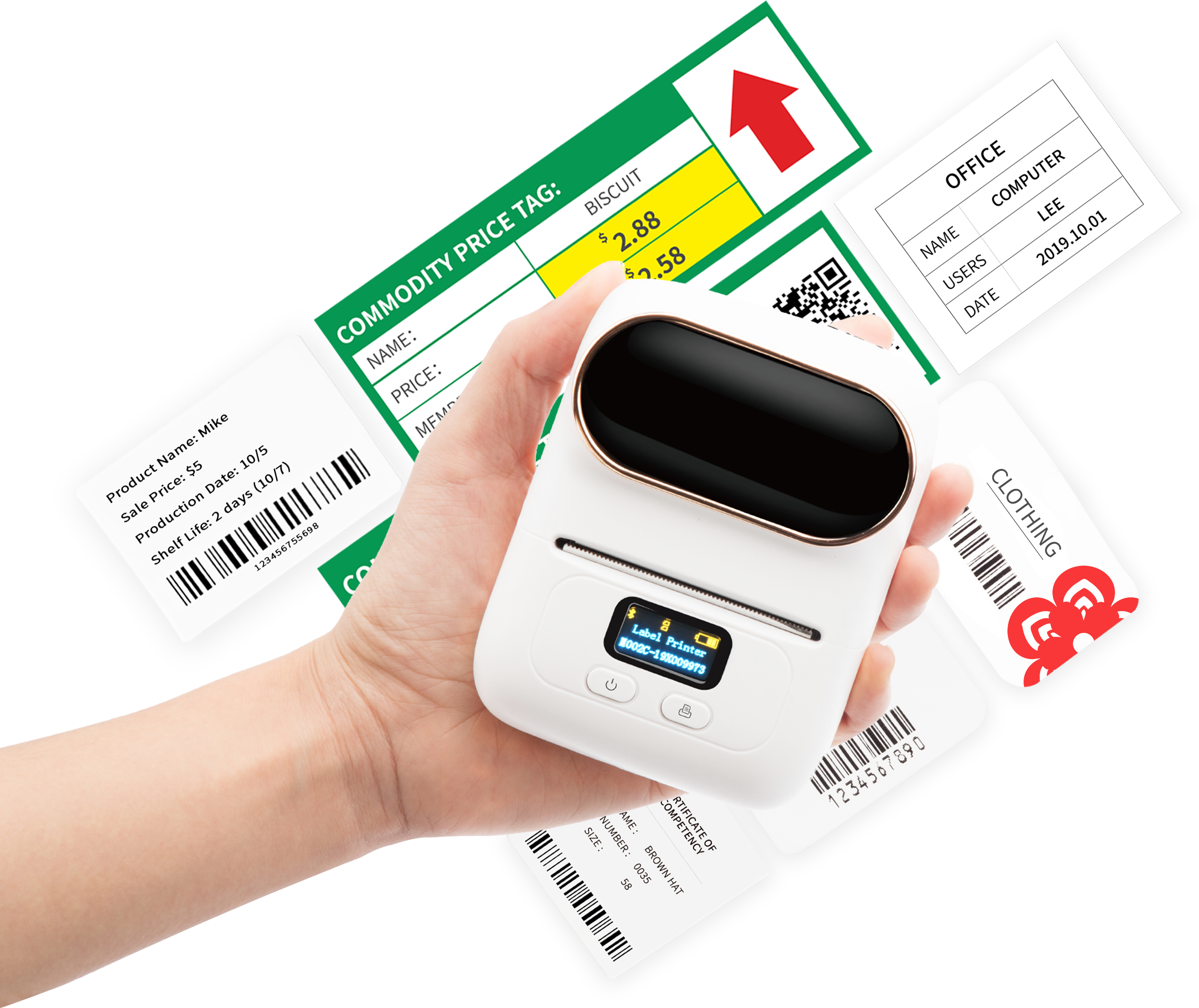 58mm portable Thermal label printer M110 - Image 2