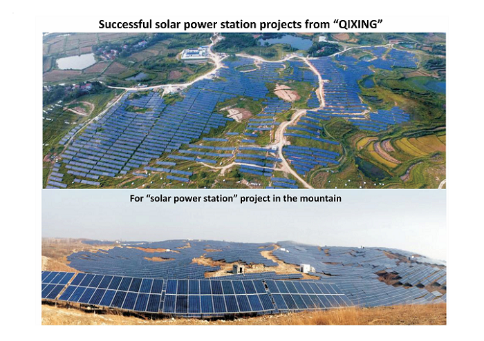 Mountain-based solar power station