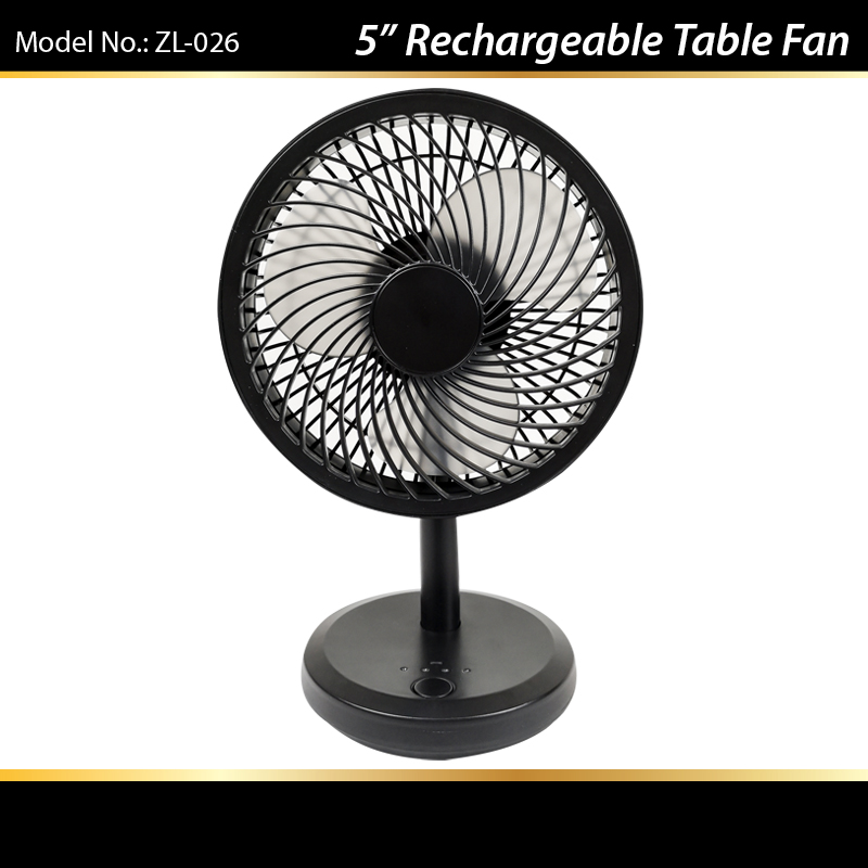 5inch Rechargeable Desk Fan - Image 2