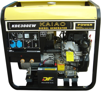 5KW 5.5KW Open type Diesel Generator Set KDE300EW - Image 3