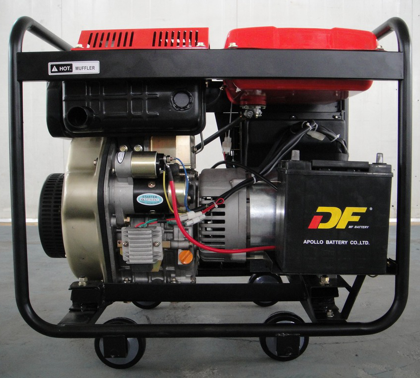 5KW 5.5KW Open type Diesel Generator Set KDE300EW - Image 2