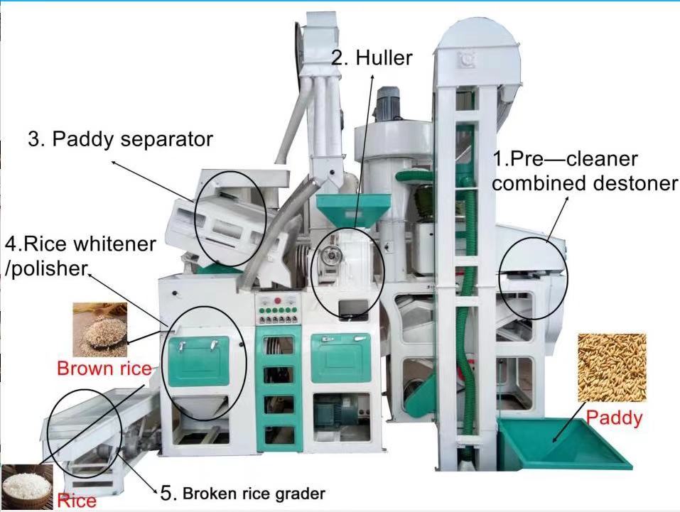600kg-1000kg rice mill machine - Image 3