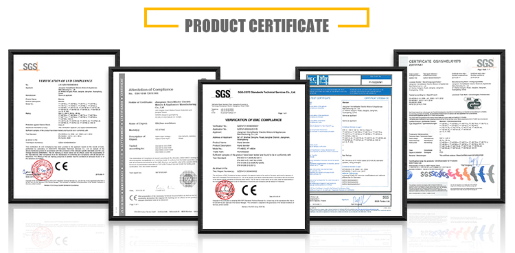 Product safety and quality certifications