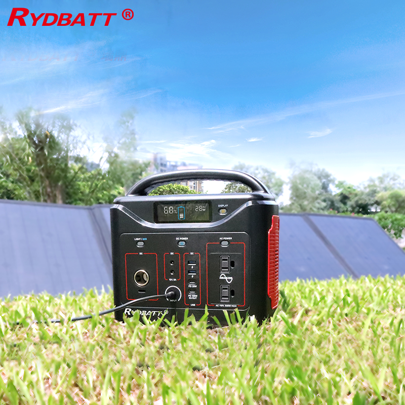 600Wh Portable Power Station LiFePO4 Battery Backup 220V 500W Pure Sine Wave AC Outlets - Image 2