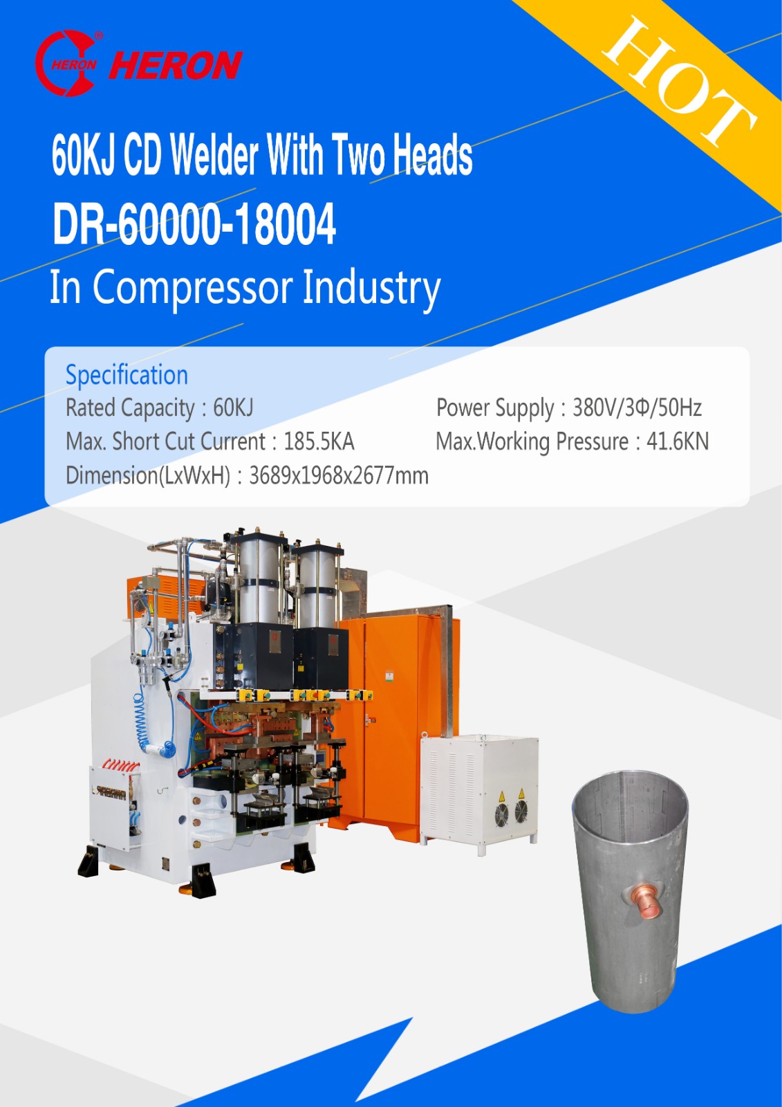 60KJ CD Welder With Two Heads - Image 2