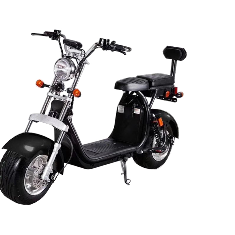 60V 12AH Rang:40-48KM EEC COC Fat Tire Electric Scooter for adults 18 inch widewheel Elect - Image 2