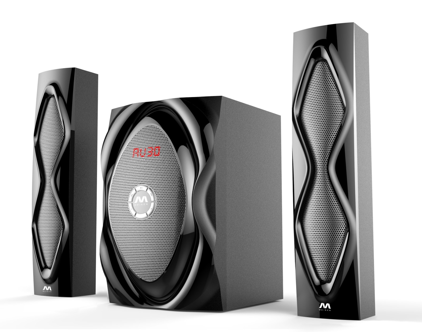 60W Sound Bars with Bluetooth AUX IN USB/SD Playback FM Radio LED Display Remote Control - Image 2