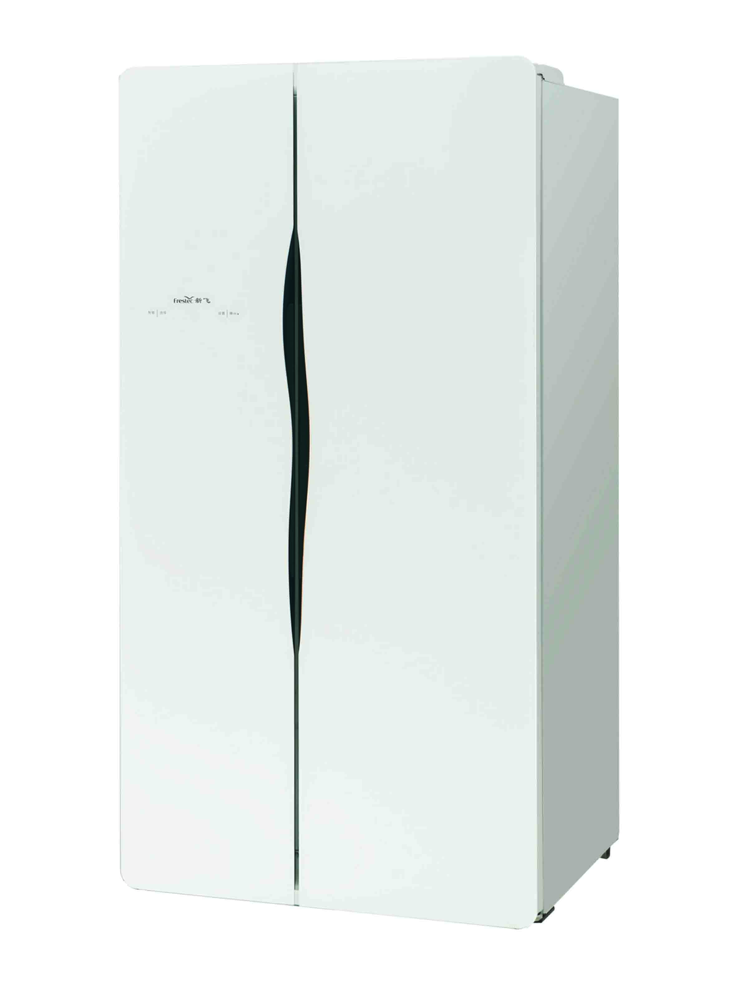 Side-by-Side Refrigerator with Vertical Handle