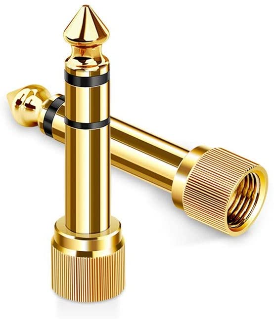 6.35mm Male to 3.5mm Female Stereo Audio Adapter