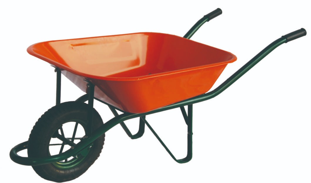65 L Metal Tray Wheelbarrow