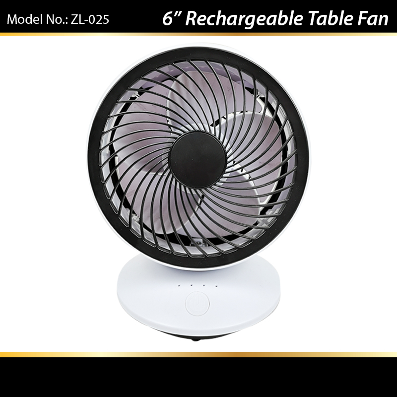 6inch Rechargeable Desk Fan - Image 2