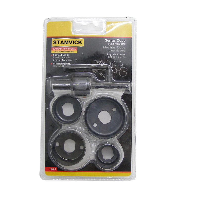 Wood Hole Saw Set with Arbor