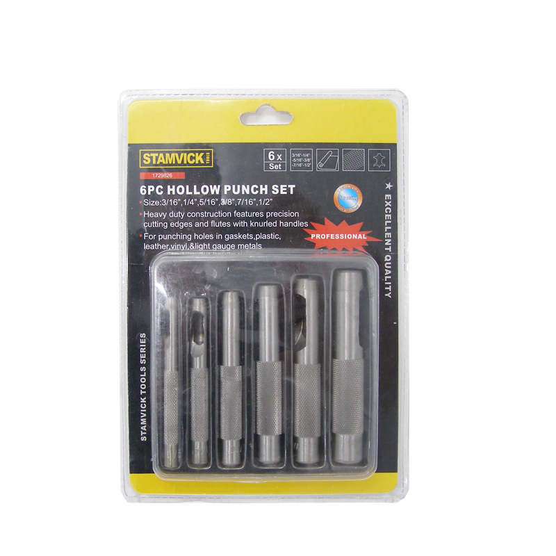 Hollow Leather Punch Set - 6 Piece