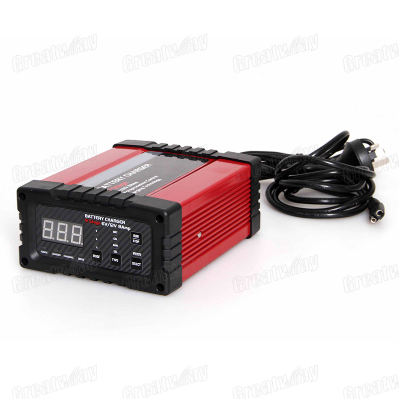 6V / 12V 4/8A High frequency Double voltage battery charger - Image 3