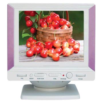 7-Inch Black and White Portable Television