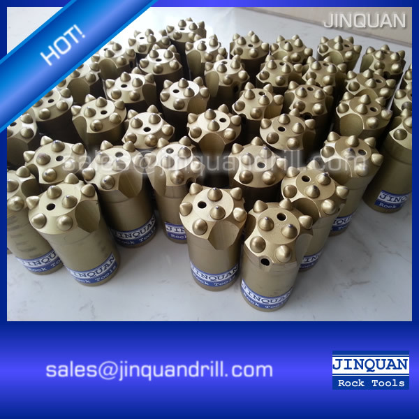 Various sizes of tapered button bits