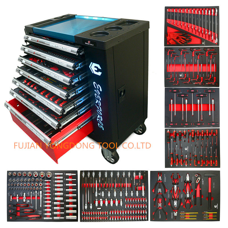 7 DRAWER TOOL CABINET WITH 262PCS TOOL SET FACTORY PRICE HIGH QUALITY TOOL TROLLEY TOOL SET - Image 2