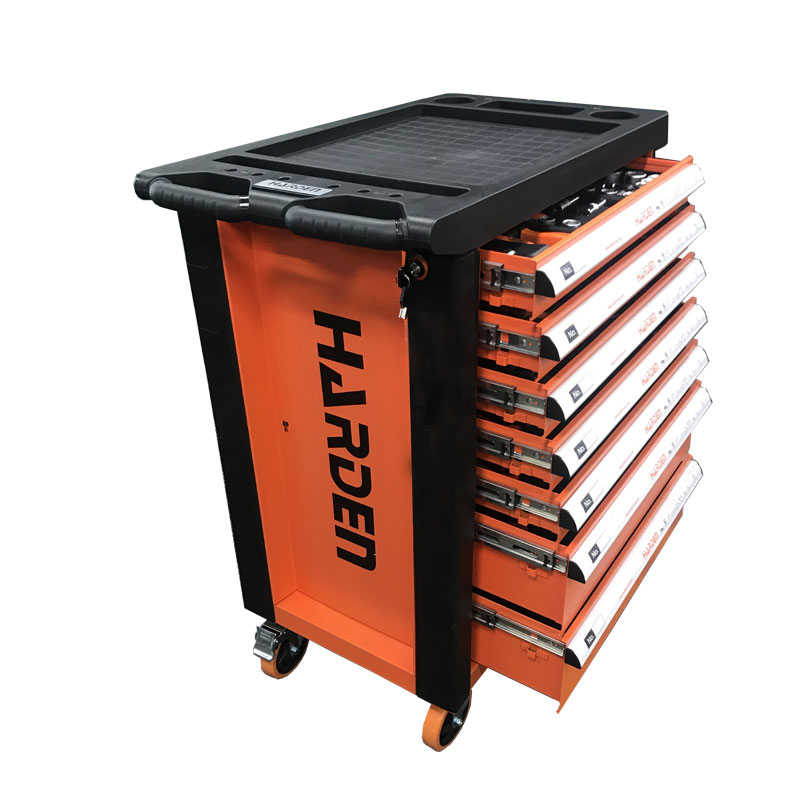 Seven-Drawer Rolling Tool Cabinet with Brake