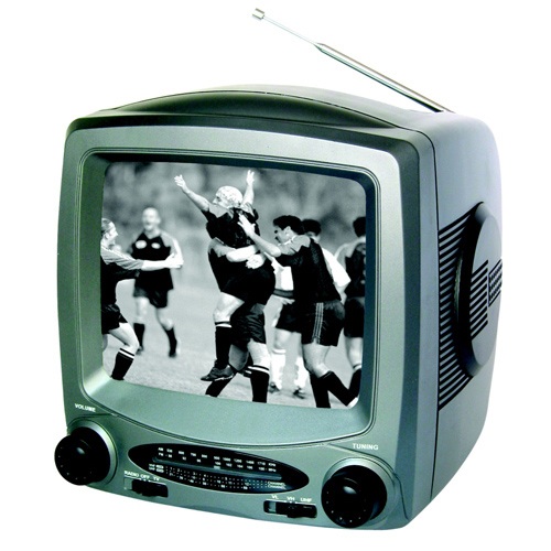 7-Inch Black and White Portable Television