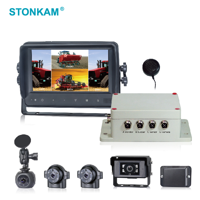7 Inch Touchscreen Waterproof HD Quad-view Vehicle Monitoring System - Image 2