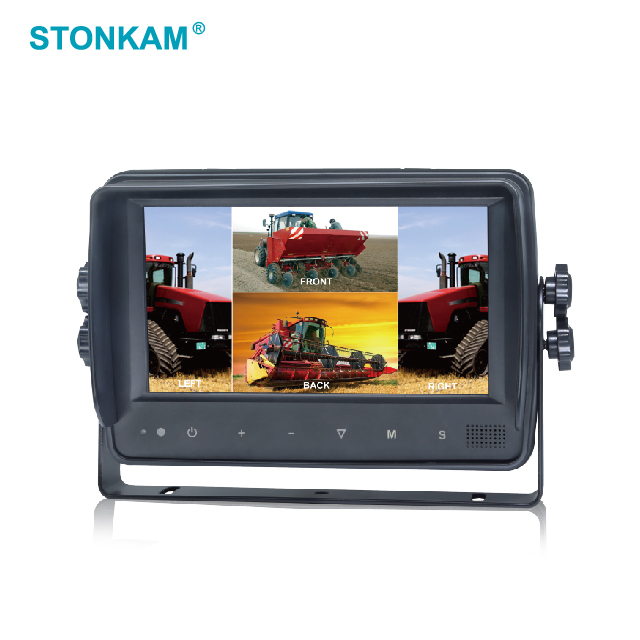 7-Inch Touchscreen Quad-View Vehicle Monitor