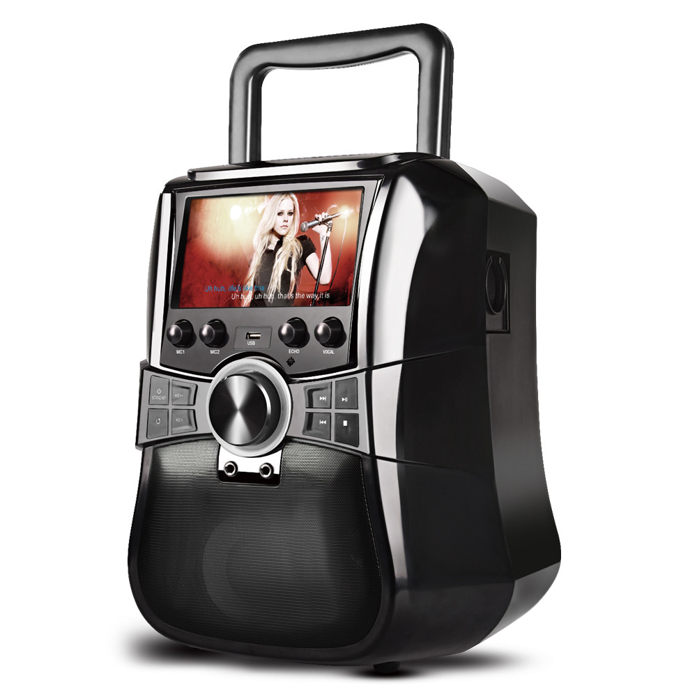 7" LCD Display KTV Karaoke Machine Video CD Player Portable Singing Machine - Image 3