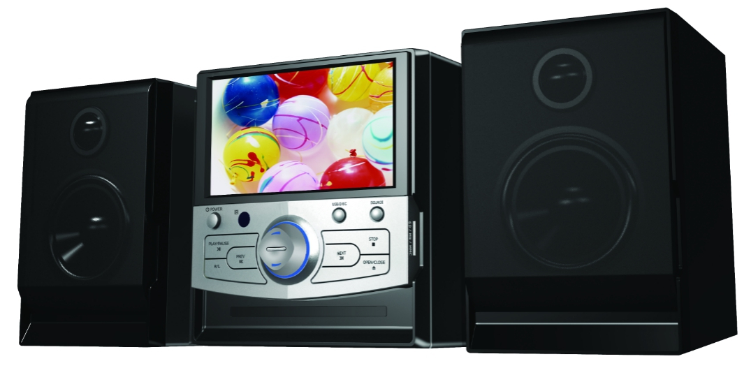 Compact Hi-Fi System with 7-Inch LCD Display
