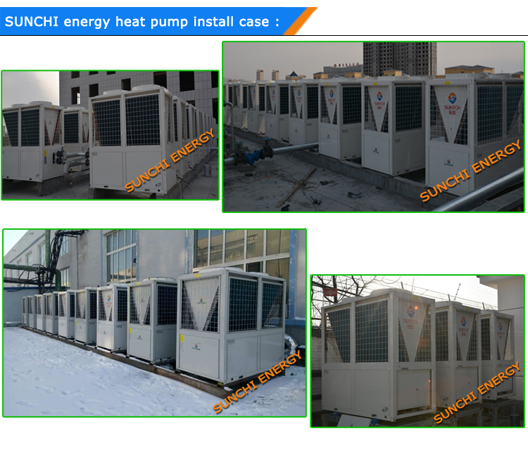 Commercial heat pump installation case