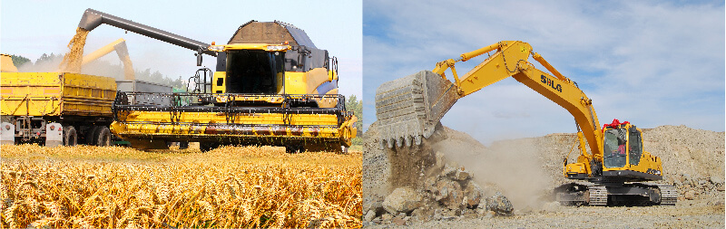 Harvester and Excavator Application