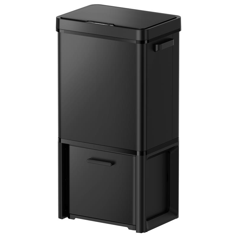 Black and silver variants of the sensor bin