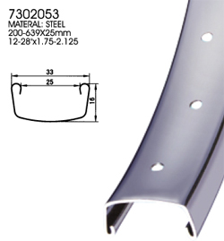 Bicycle Wheel Set 200-639x25mm