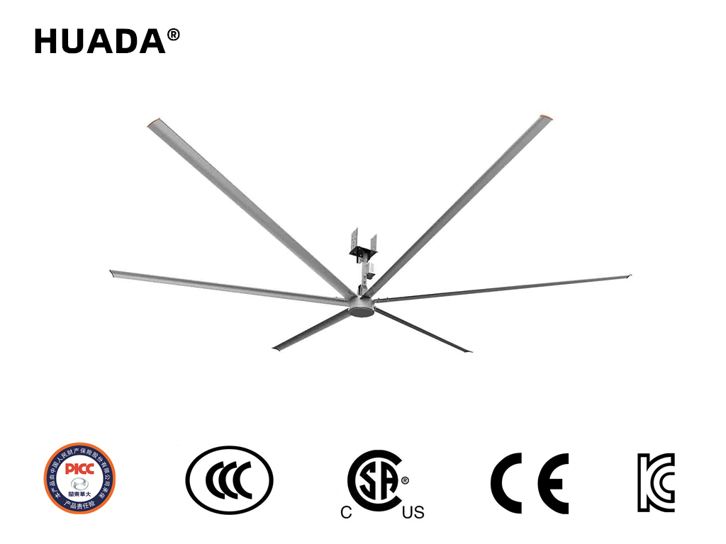 7.3m High Volume Low Speed Ceiling Fan for Large Plant Air Ventilation - Image 3