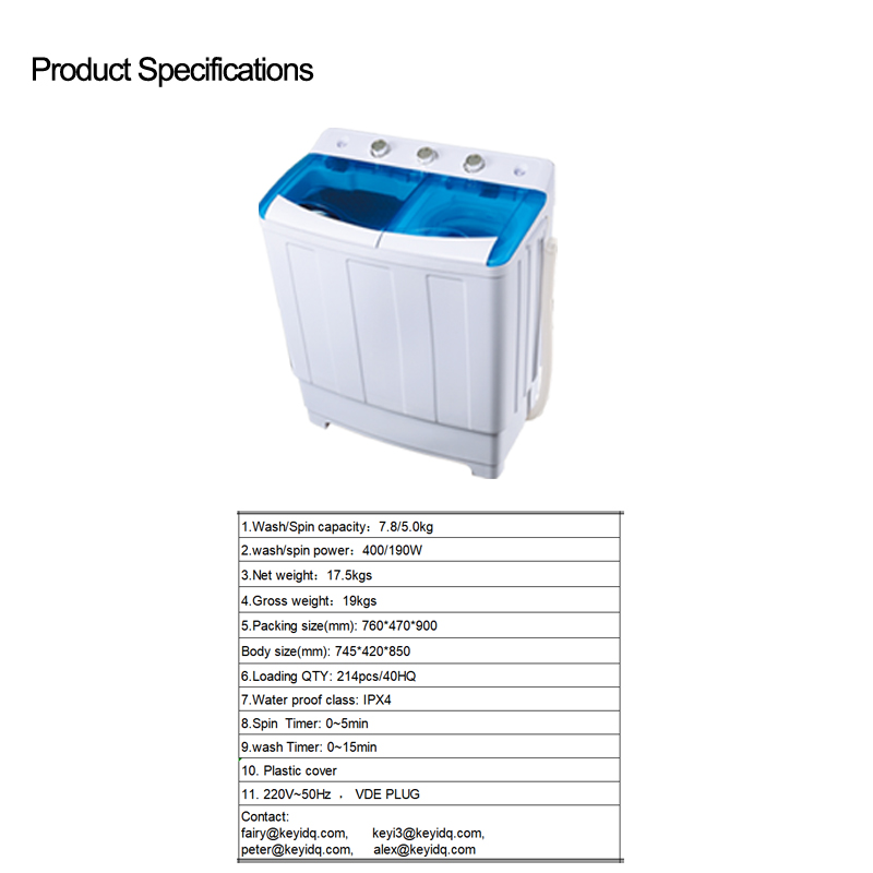 7.8KG Twin Tub Washing Machine - Image 2