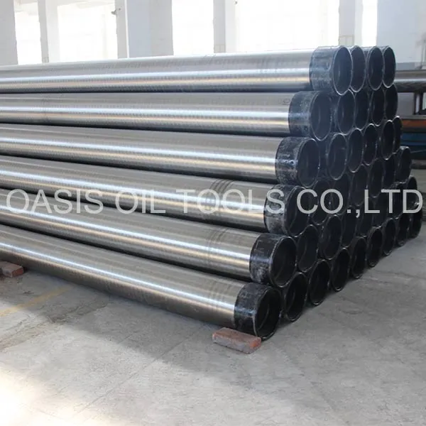 Stainless steel 304 water well casing pipes stacked and ready for shipment