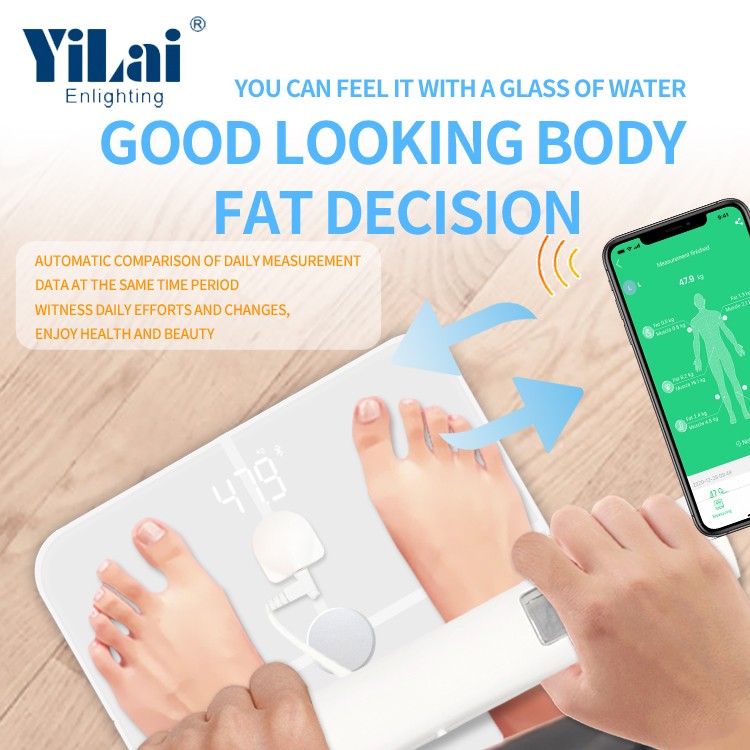 8-Electrode Bluetooth Body Composition Analyzer with ITO Glass
