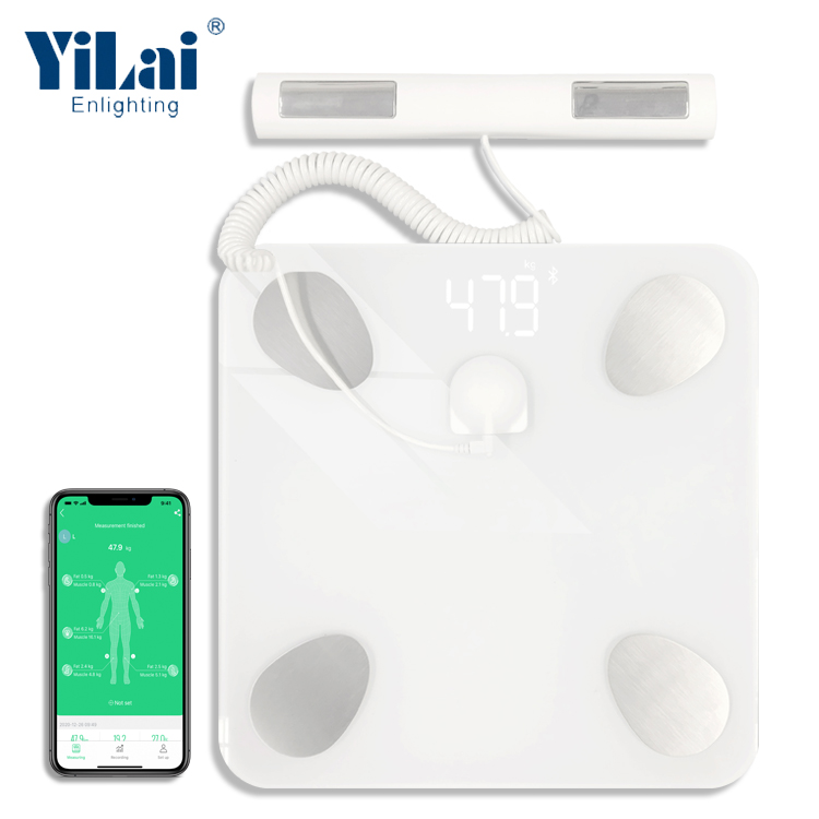 8 electrodes bluetooth boy fat scale180KG capacity  smart body fat scale with app - Image 3