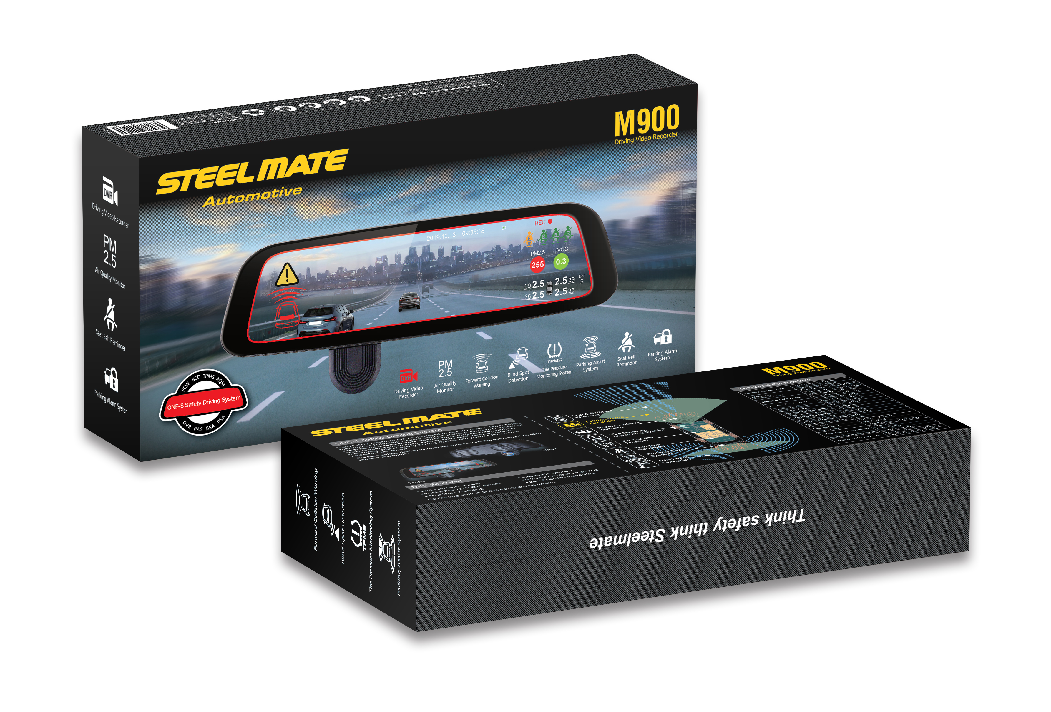 8-in-1 Vehicle Safety System with DVR