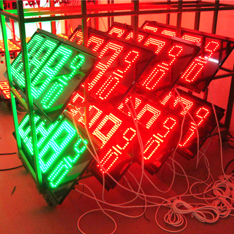 8-Inch Green LED Gas Price Sign