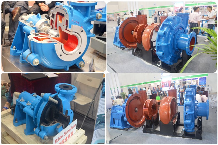 Rubber lined slurry pump unit