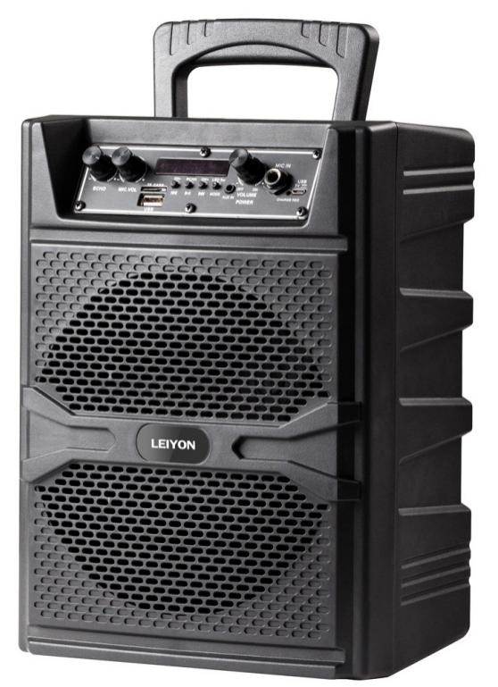 8-Inch Portable Bluetooth Speaker with Media Inputs