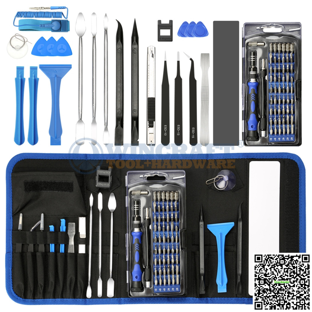 80-Piece Precision Screwdriver and Repair Tool Kit