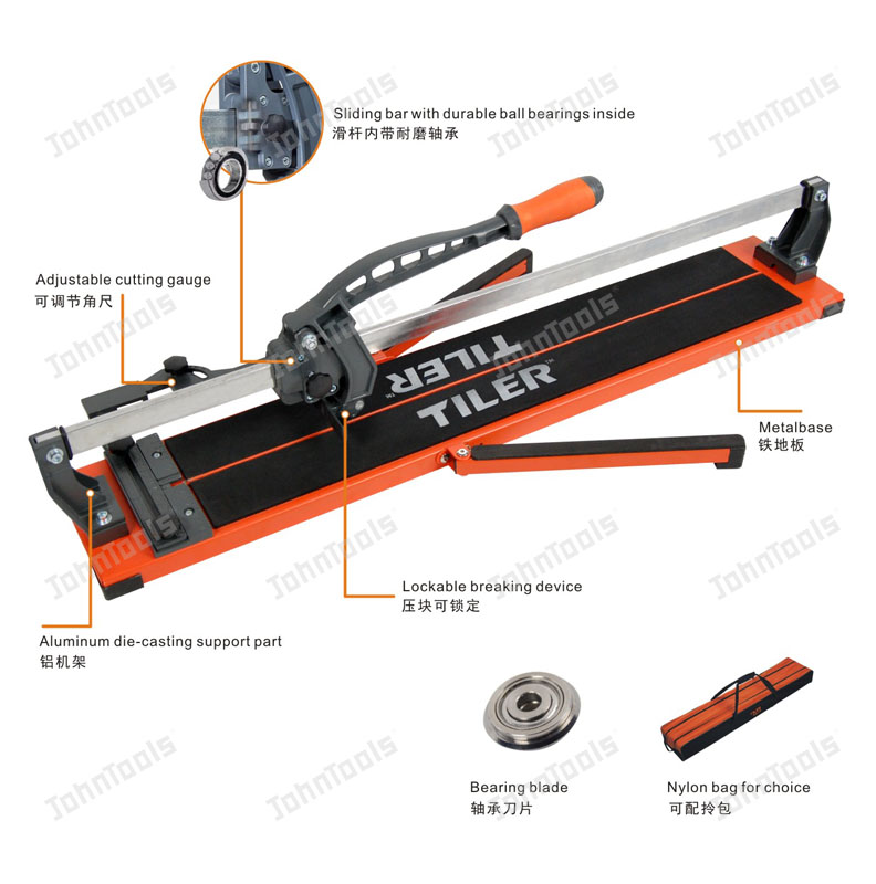 Manual Tile Cutter with Ball Bearing Slide