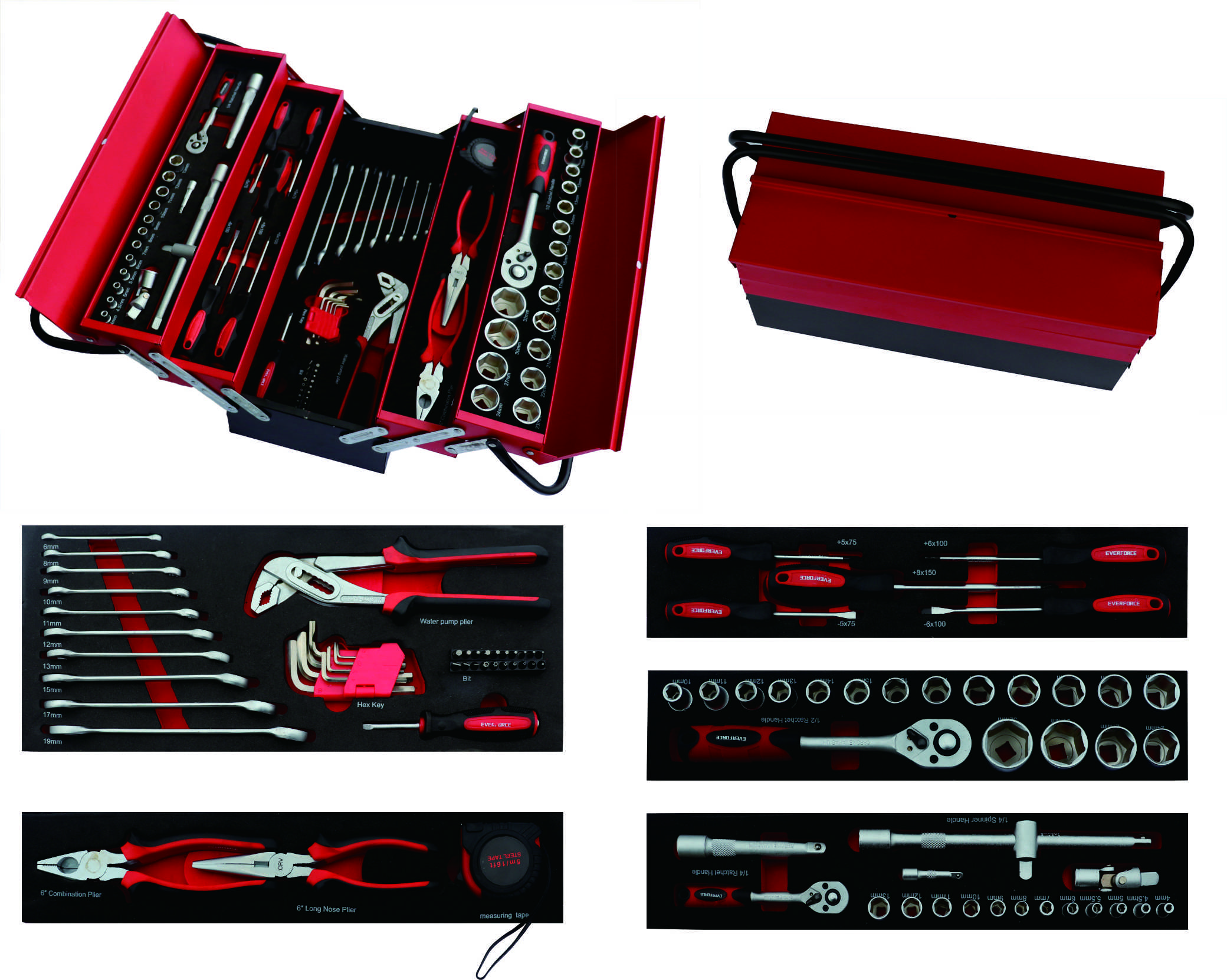 82pcs tool set 1/4"&1/2" - Image 2