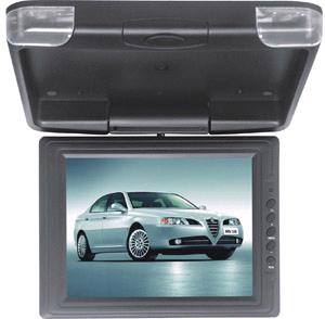Overhead Car Monitor with Dome Lights