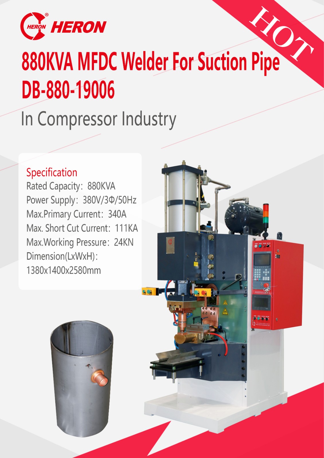880KVA MFDC Welder For Suction Pipe - Image 3