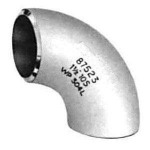 90-Degree Stainless Steel Elbow Fitting