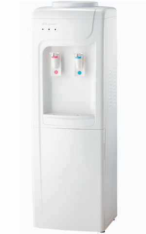 Freestanding Hot and Cold Water Dispenser with Storage Cabinet