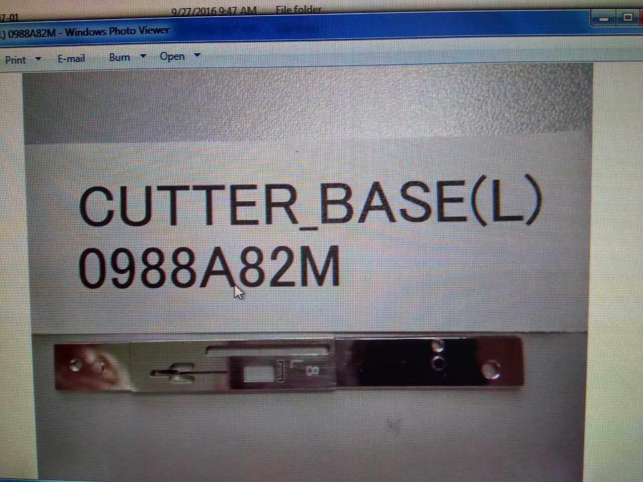 Feeder Cutter Base (L) for Hitachi Feeders