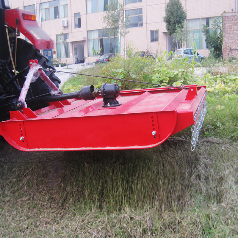 Full view of the 9G rotary mower with tractor attachment point